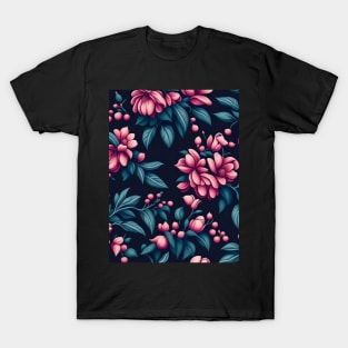 Purple cherry flowers fantasy T-Shirt